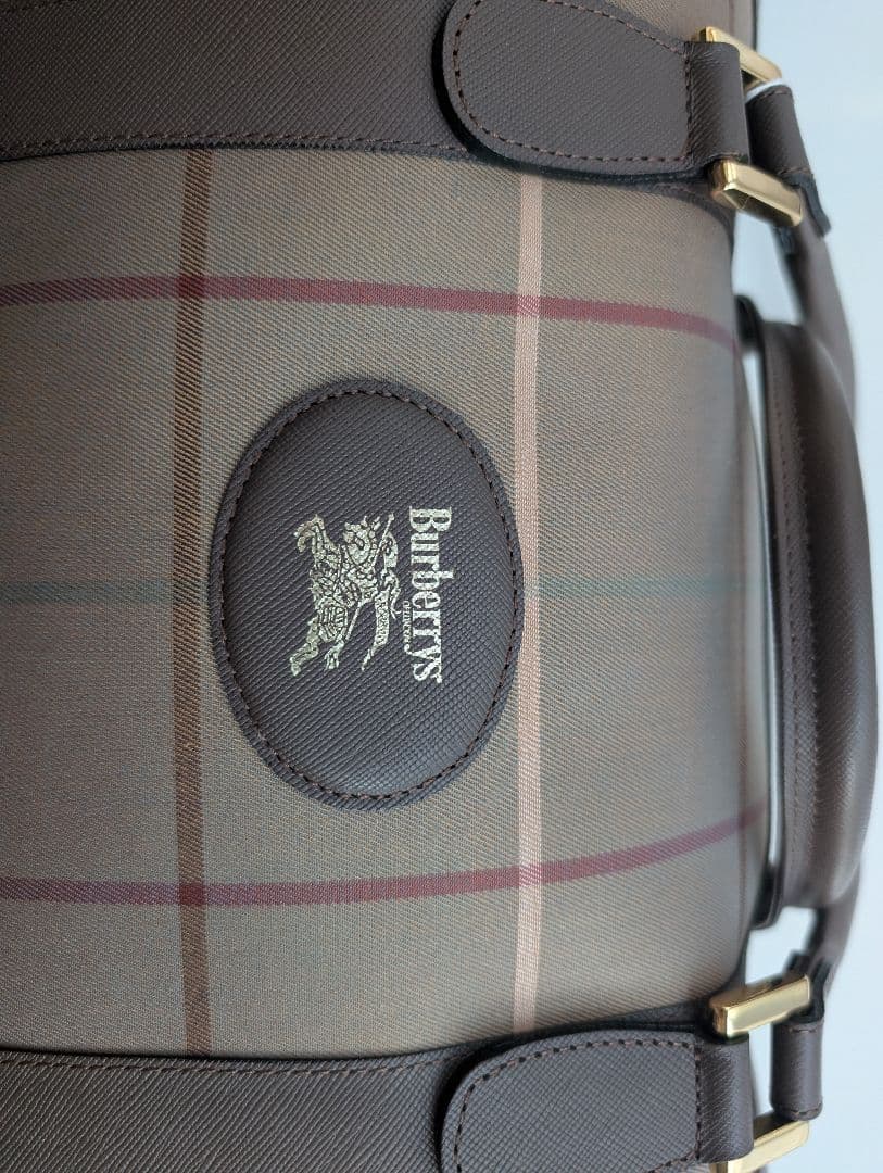 セキヤ様【未使用・タグ付】バーバリー ボストンバッグ 三陽商会 シャドーチェック