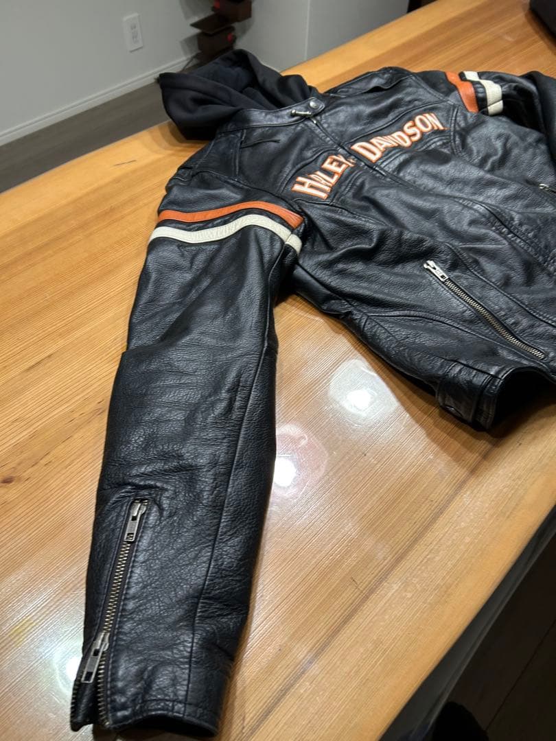 Harley Davidson レザージャケット　防寒インナー付きレディースM