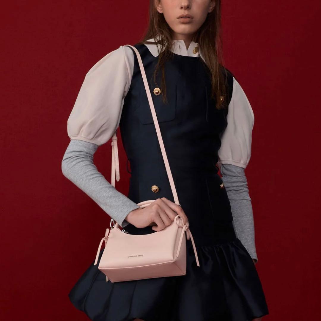 p*_様 【新品未使用】 ヘーゼル ボウトップハンドルバッグ ソフトピンク