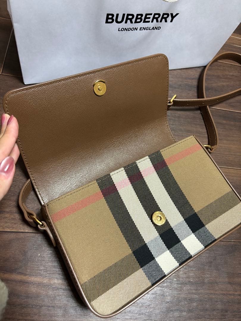BURBERRY ショルダーバッグ ブラウンチェック