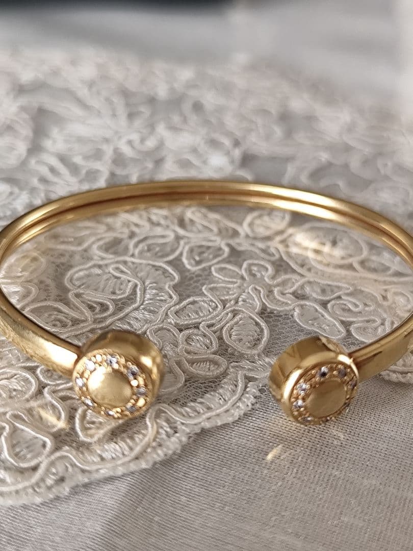 18金ダイヤモンドバングル