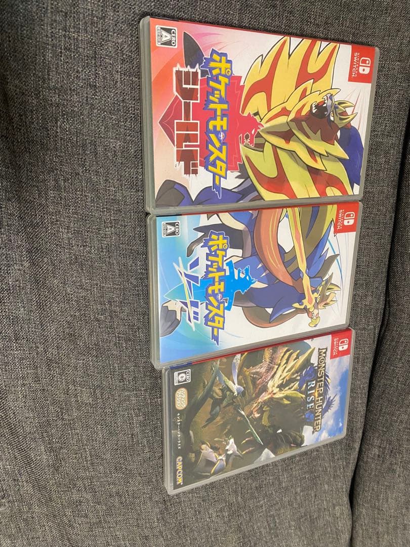 ポケットモンスター ソード・シールド・モンスターハンターライズ 3点セット