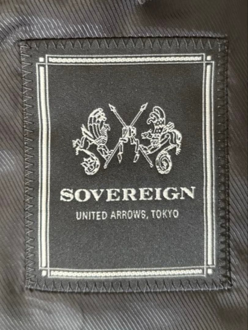 ユナイテッドアローズ ソブリン 秋冬用スーツ 48 グレー