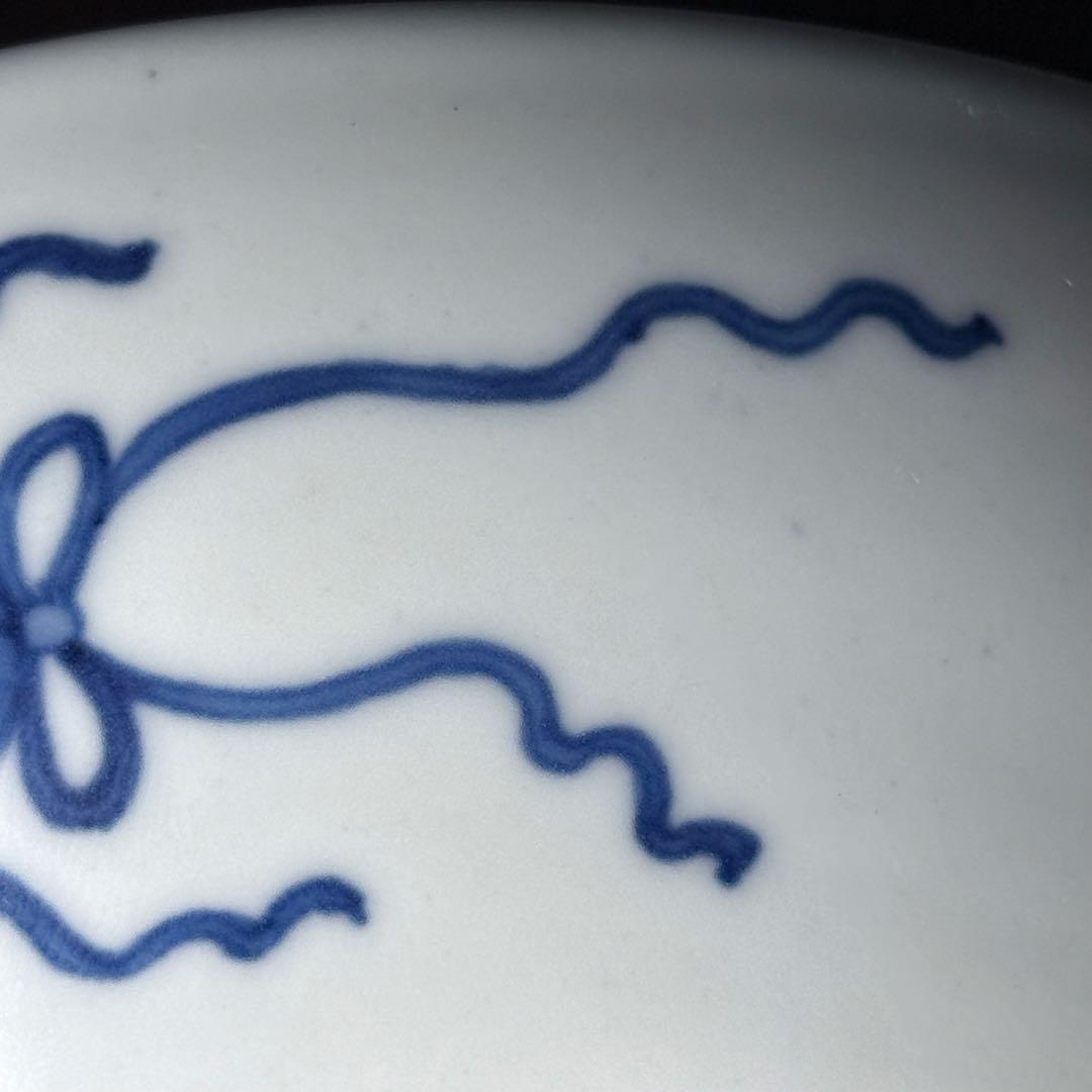 後期鍋島　色鍋島　色絵霞秋草文皿　萩　撫子　桔梗　菊　秋草　納箱付　19.3cm