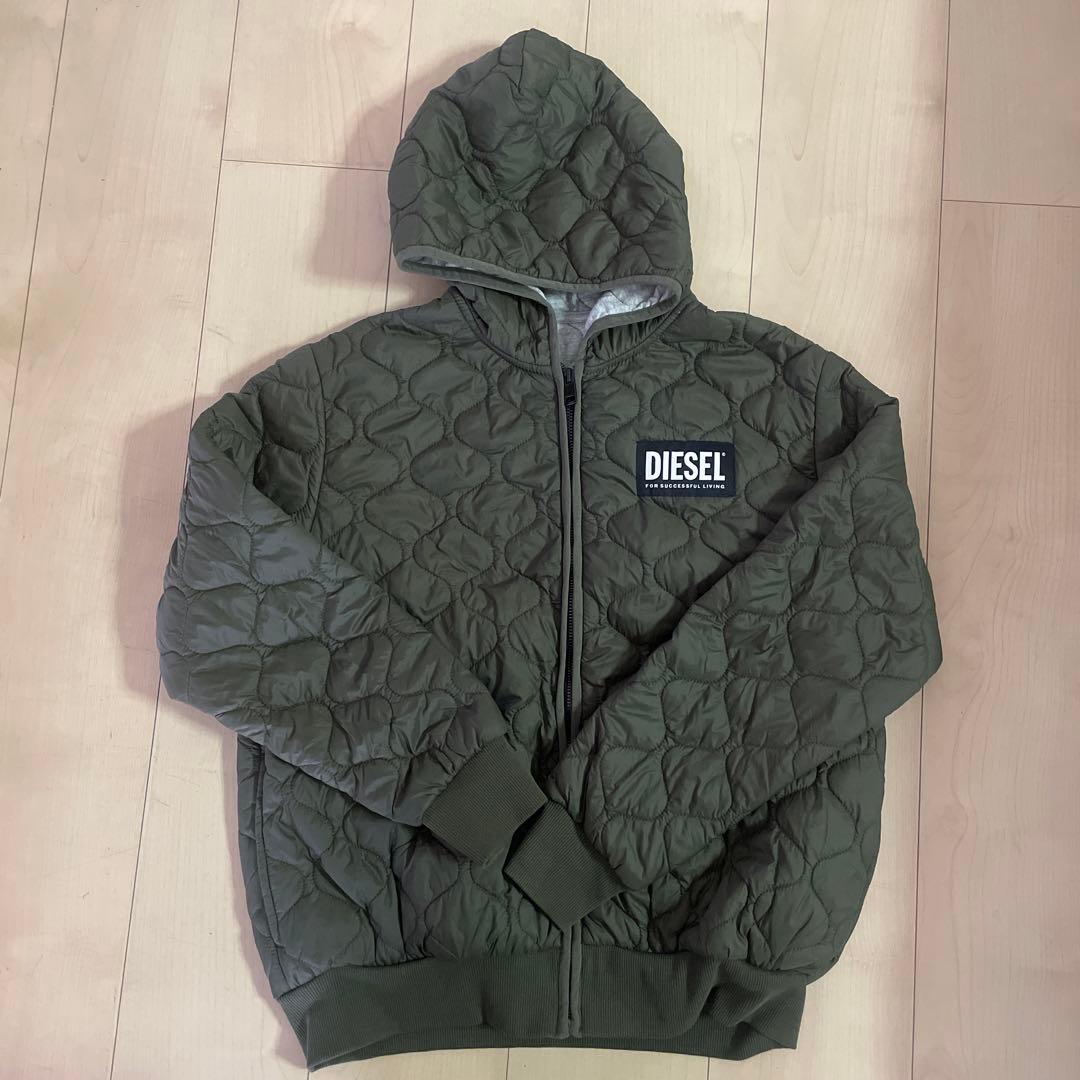 DIESEL キッズジャケット サイズ14 オリーブグリーン　カーキ色