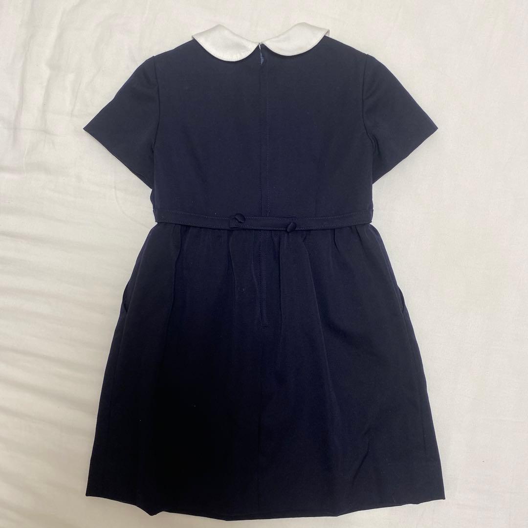 Mam et Moi マムエモア　ネイビー お受験ワンピース 100cm 半袖