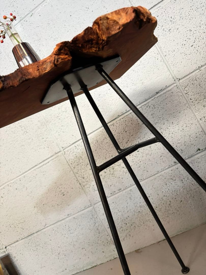 欅材サイドテーブル　コーヒーテーブル　ナイトテーブル　観葉植物置き台