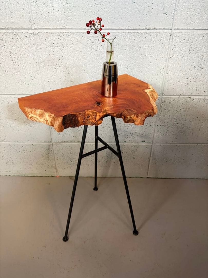 欅材サイドテーブル　コーヒーテーブル　ナイトテーブル　観葉植物置き台