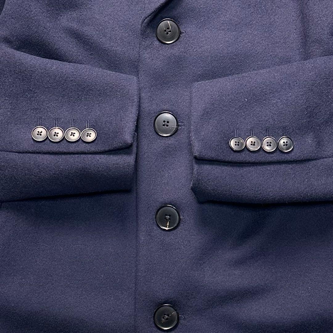 現行 極美品 ポールスミス 全面薔薇柄 ネイビー チェスターコート M