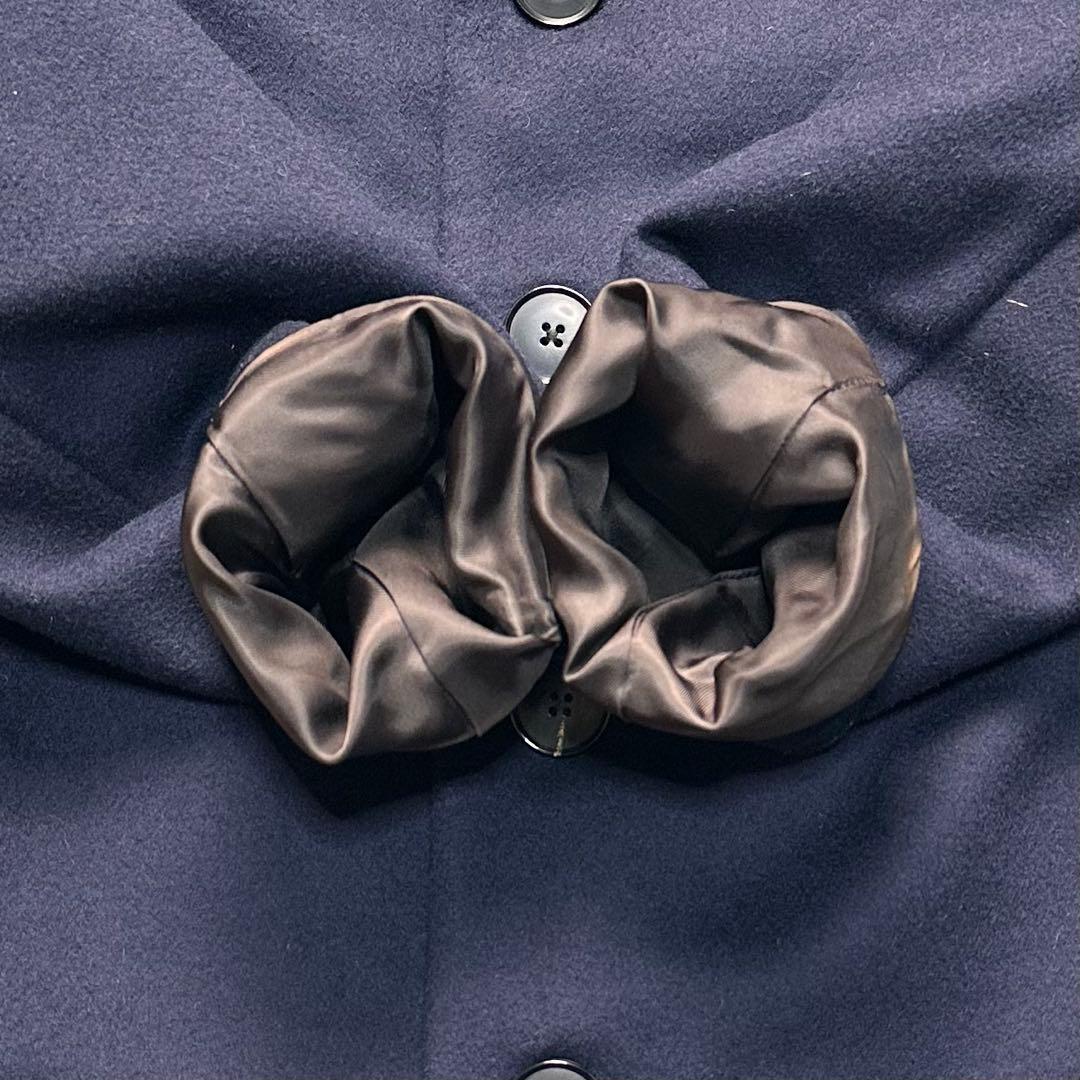 現行 極美品 ポールスミス 全面薔薇柄 ネイビー チェスターコート M