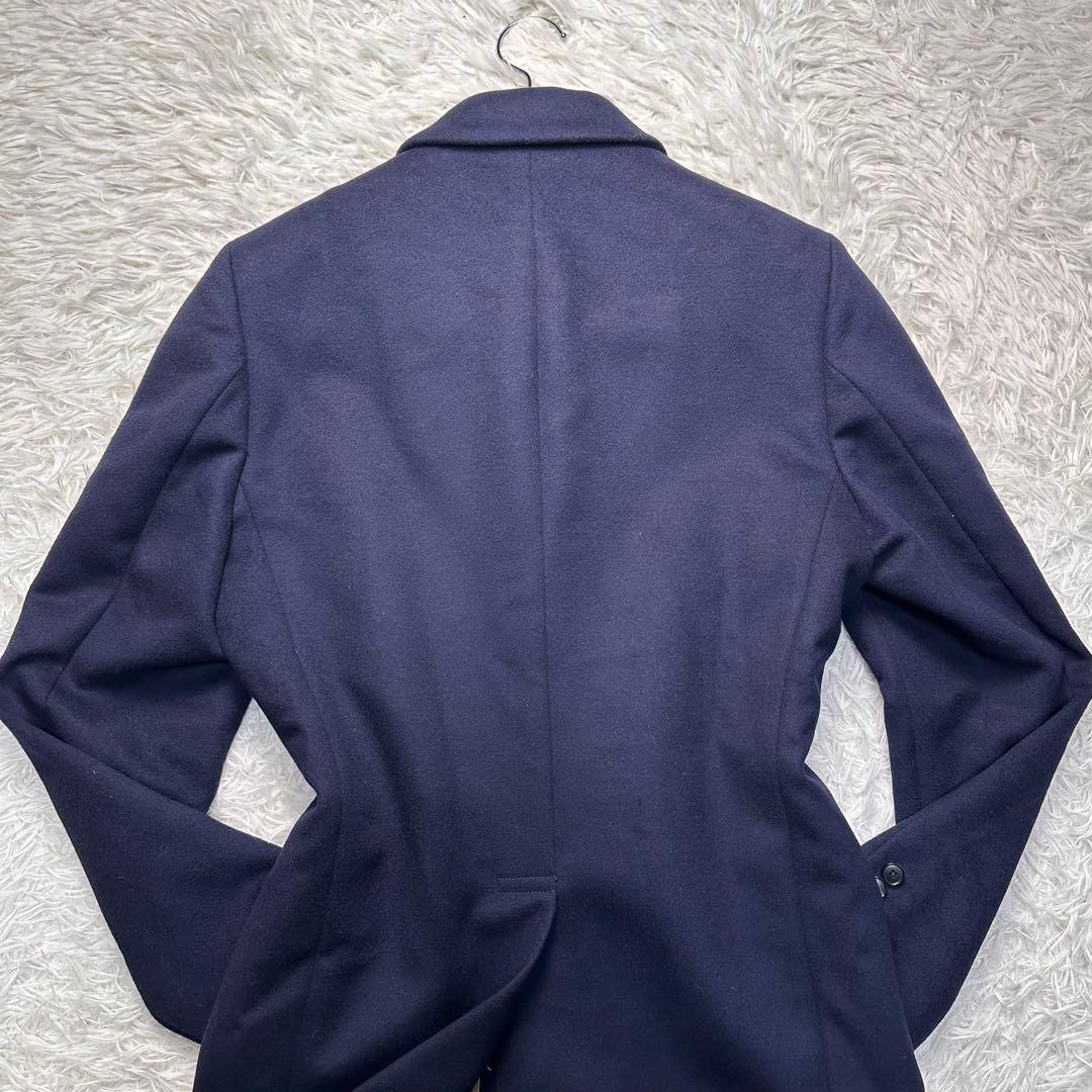 現行 極美品 ポールスミス 全面薔薇柄 ネイビー チェスターコート M