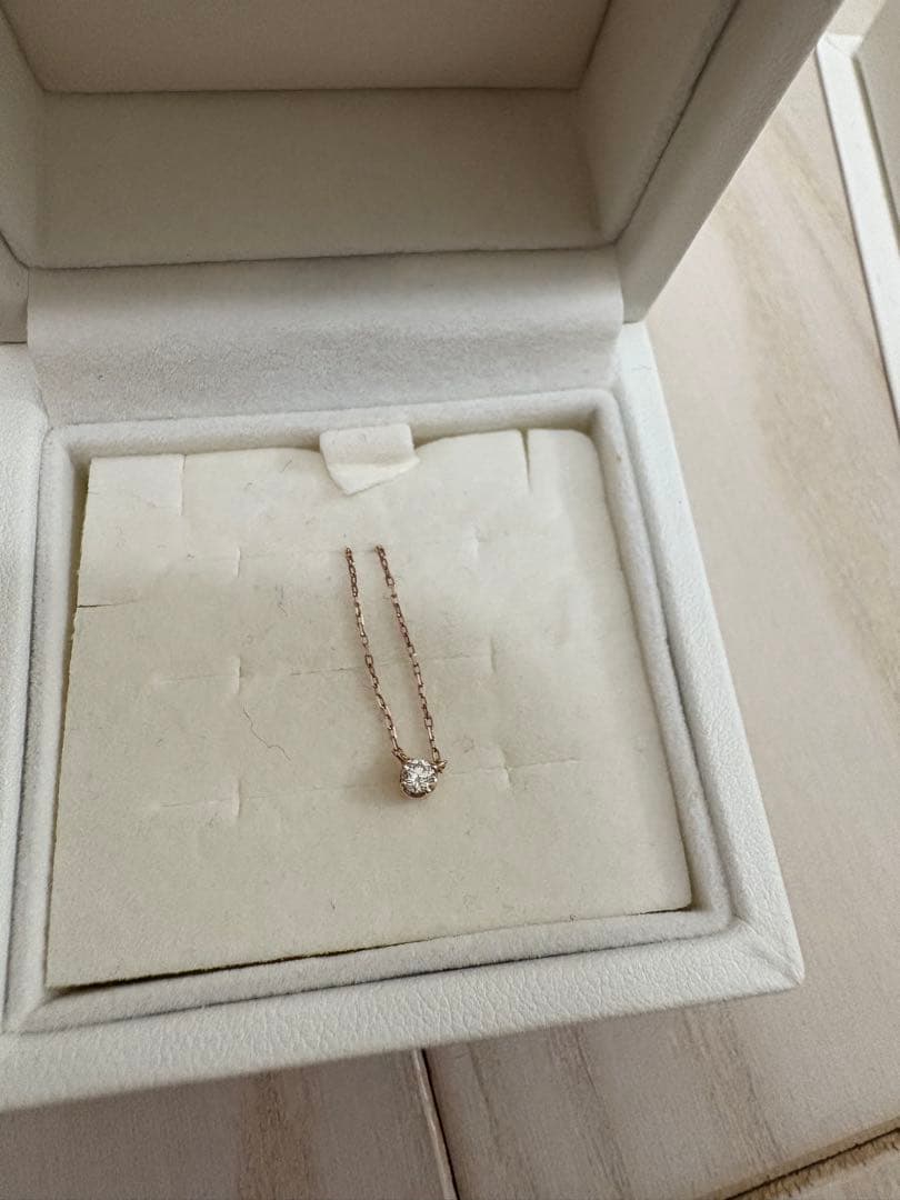 正*ん様 4C シンプル ピンクゴールドネックレス