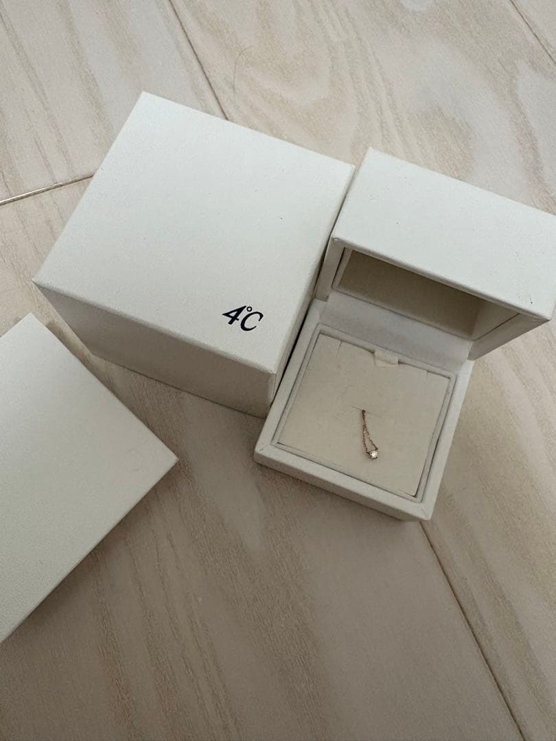 正*ん様 4C シンプル ピンクゴールドネックレス