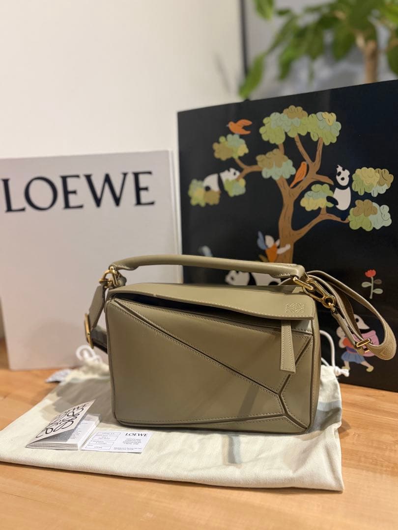 LOEWE ロエベ パズルバッグ スモールカーキグリーン 正規品
