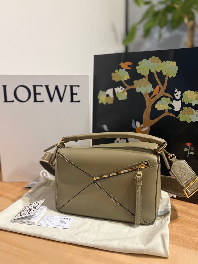 LOEWE ロエベ パズルバッグ スモールカーキグリーン 正規品