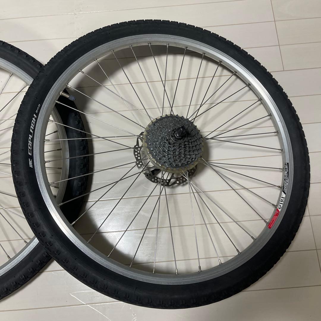 26インチ マウンテンバイク ホイールセット