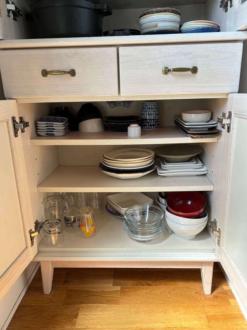 食器棚　マナベインテリアハーツ 【食器類は付属しません】