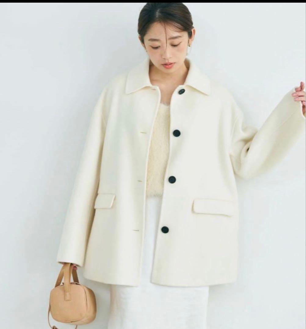 ベースメントオンライン 【MAAYAデザイン 】リバー ミドルコート／ホワイト