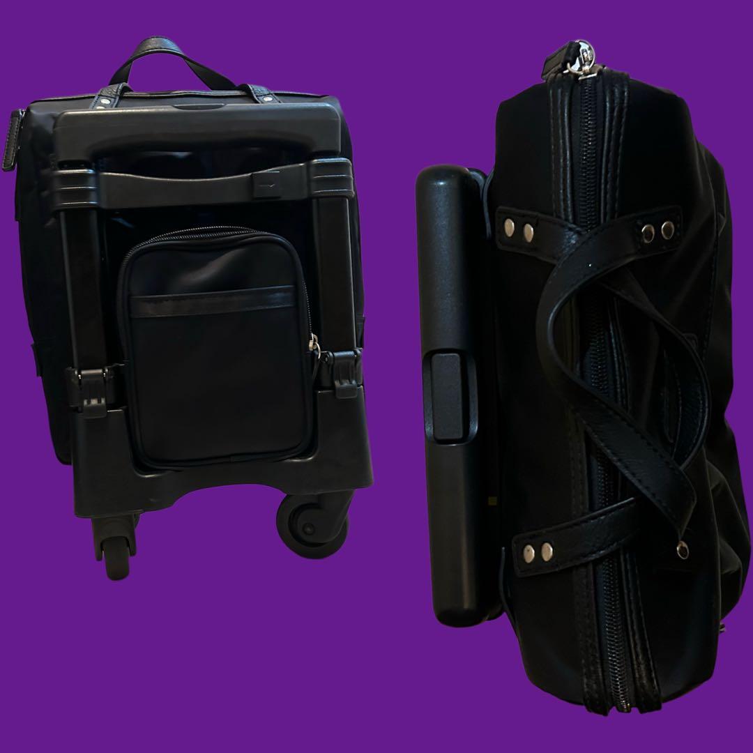 SWANY ブラック ナイロン キャリーケース