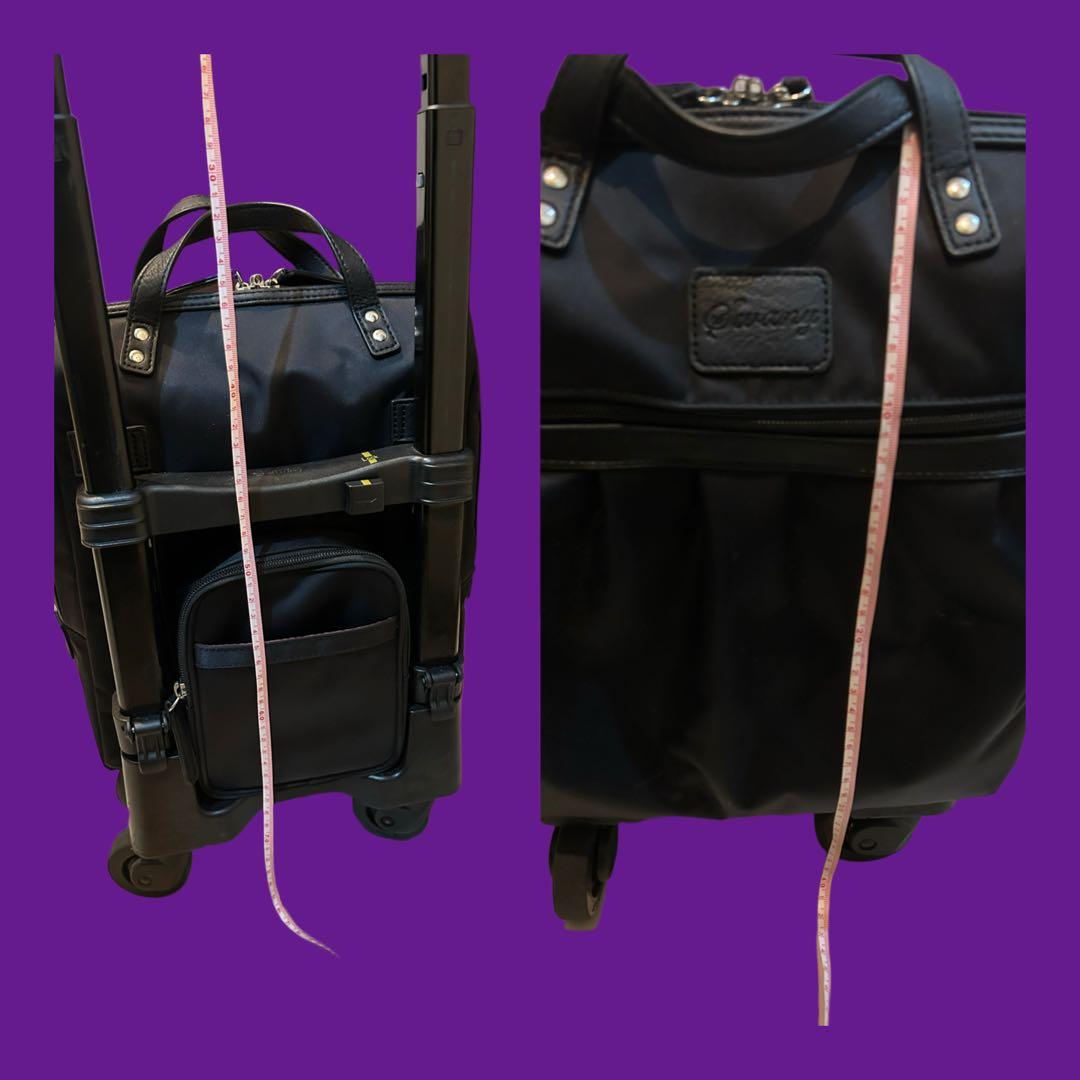 SWANY ブラック ナイロン キャリーケース