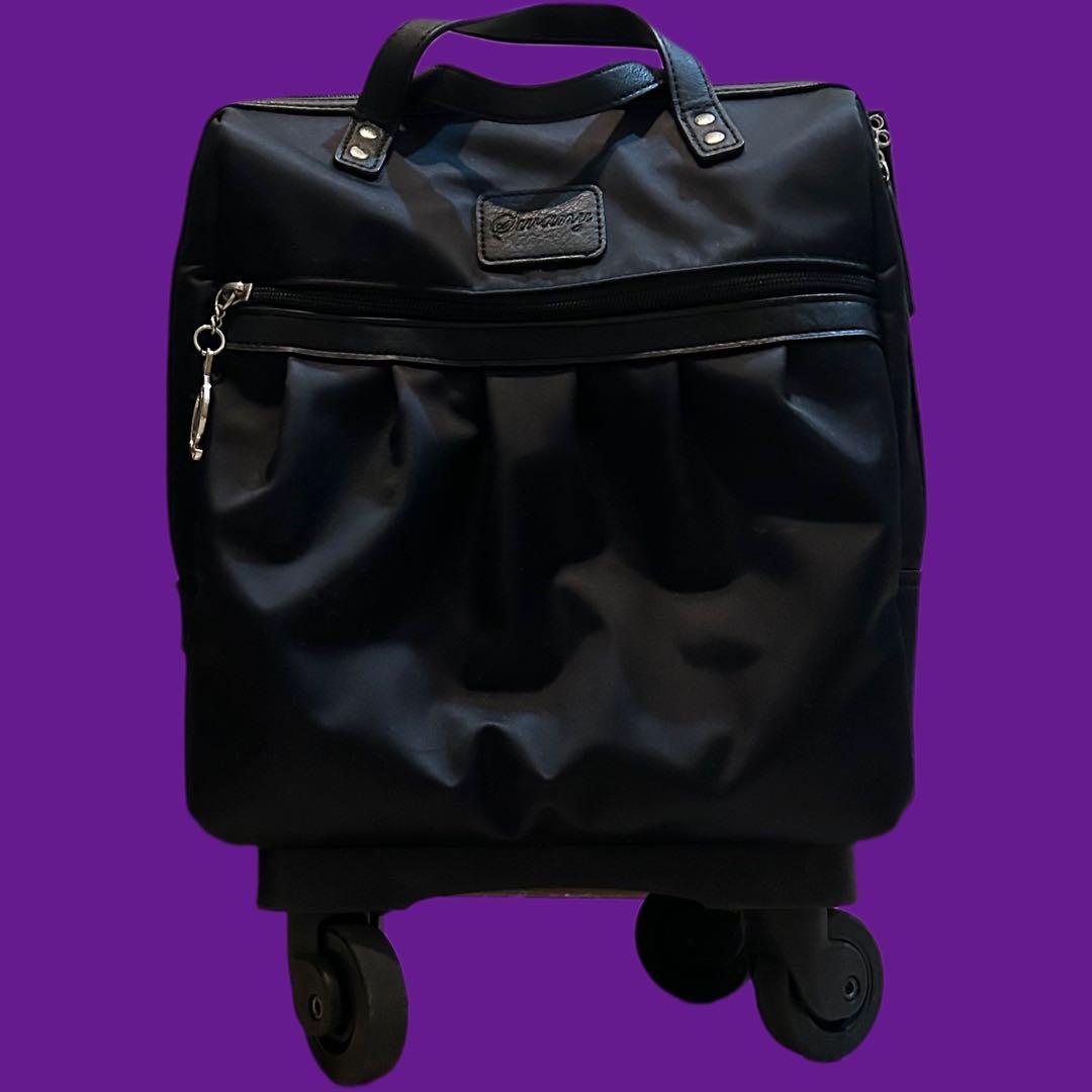 SWANY ブラック ナイロン キャリーケース