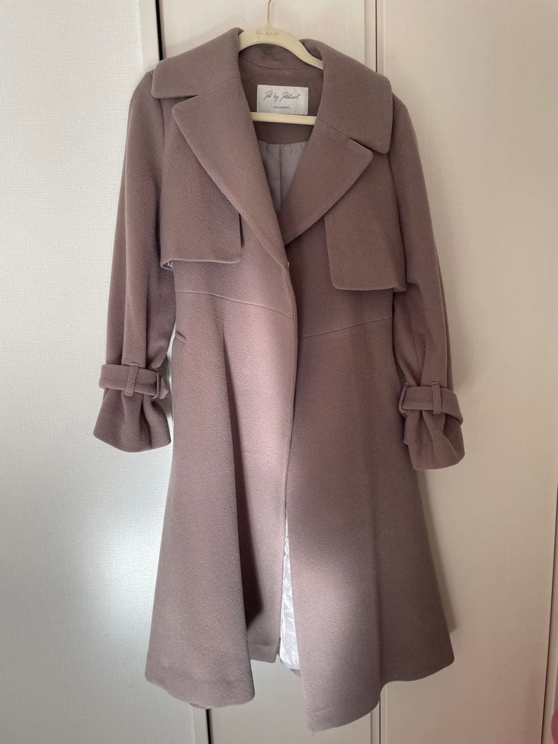 JILL BY JILLSTUART ビッグカラーウールトレンチコート XS