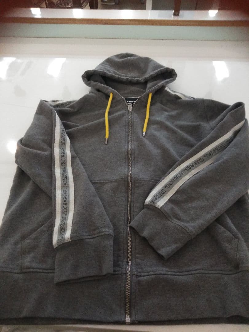 ディーゼルDIESEL スウエットセットアップ上下ジャージＬグレー