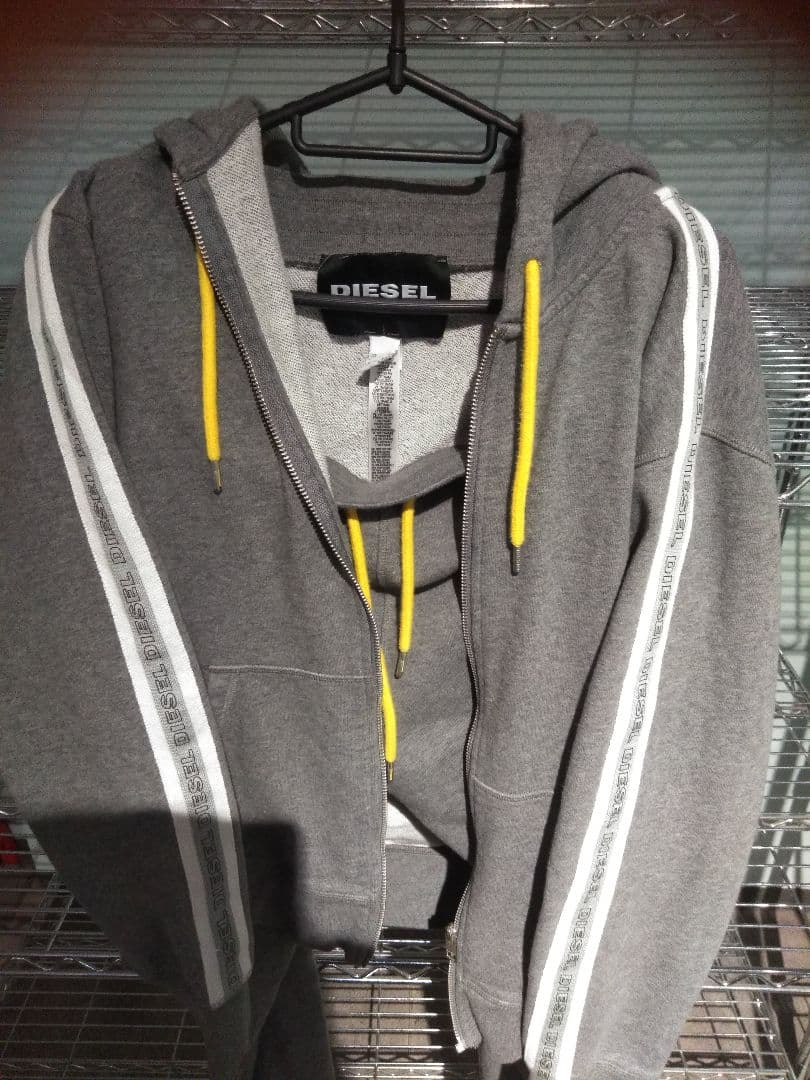 ディーゼルDIESEL スウエットセットアップ上下ジャージＬグレー