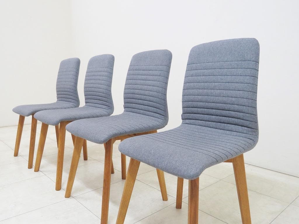 ドイツ KARE カレ ララグレー ダイニングチェア 4脚セット カフェ モダン