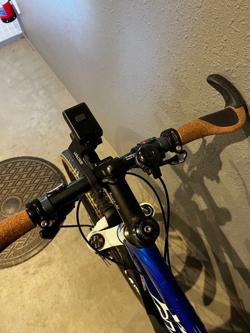 今日だけ値下げGIANマウンテンバイク 青 コルクグリップ LEDライト