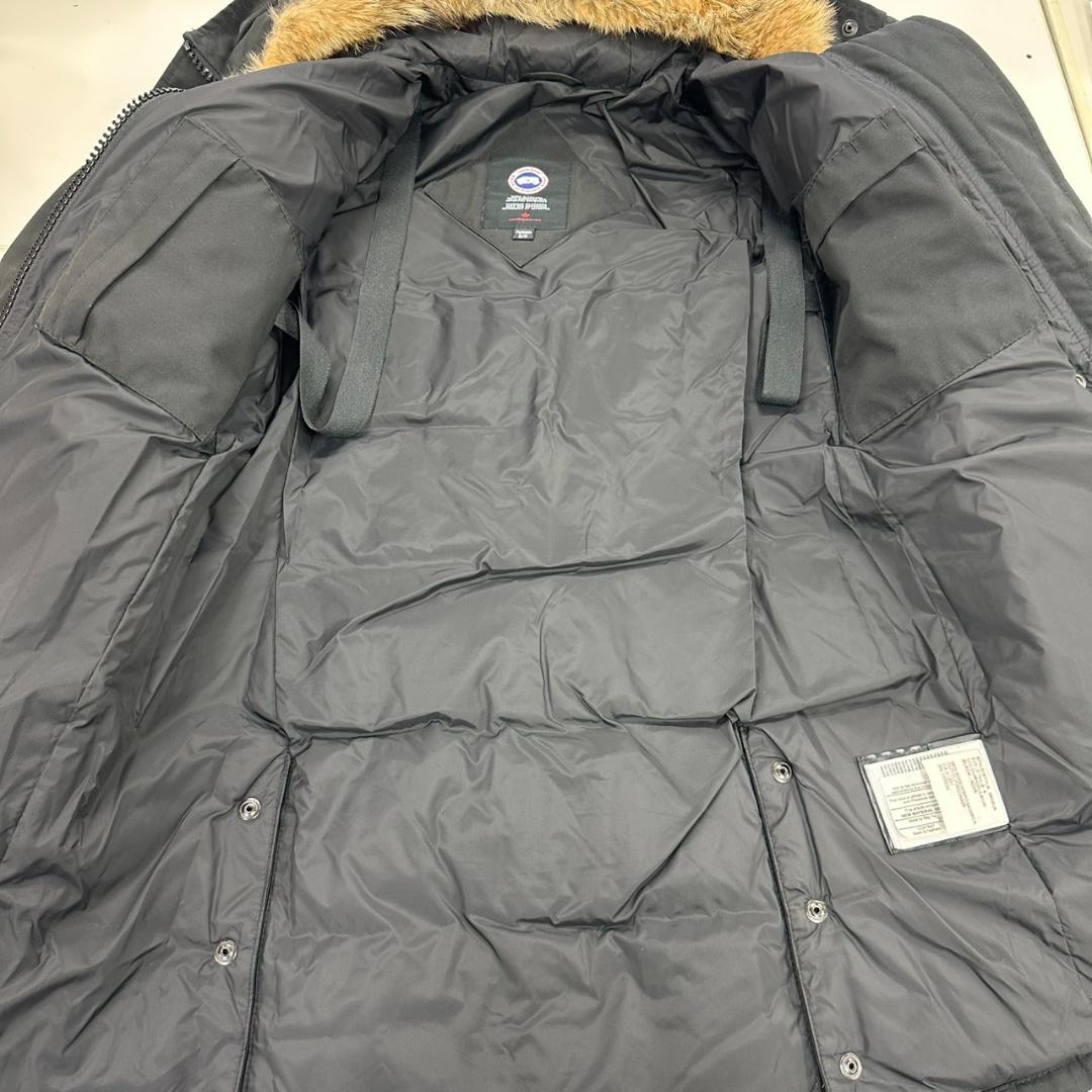 771155/カナダグース ファー付き ダウンジャケット ブラック