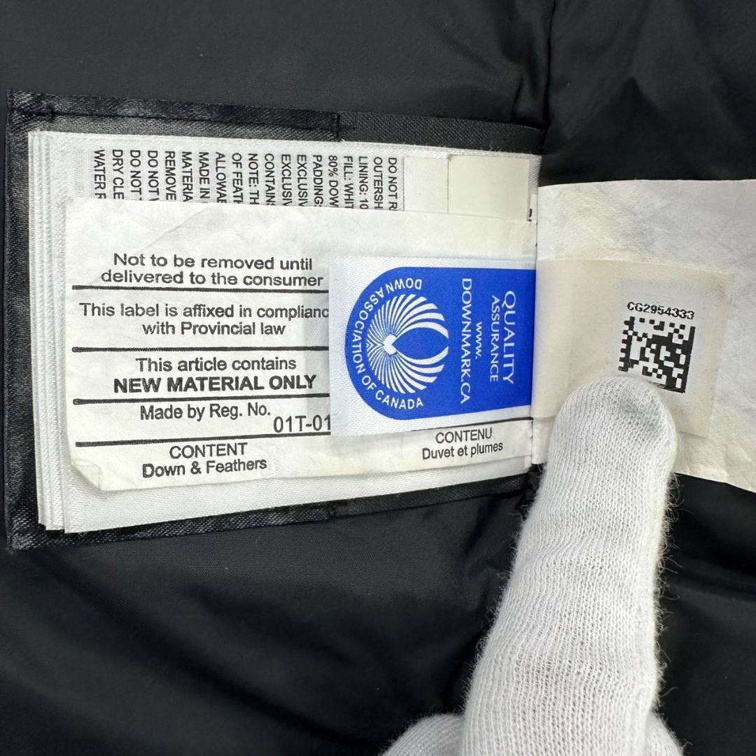 771155/カナダグース ファー付き ダウンジャケット ブラック