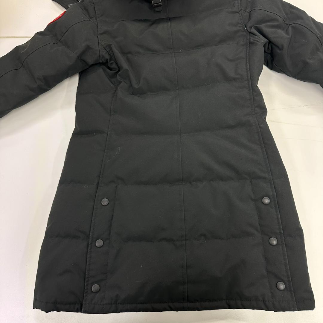 771155/カナダグース ファー付き ダウンジャケット ブラック