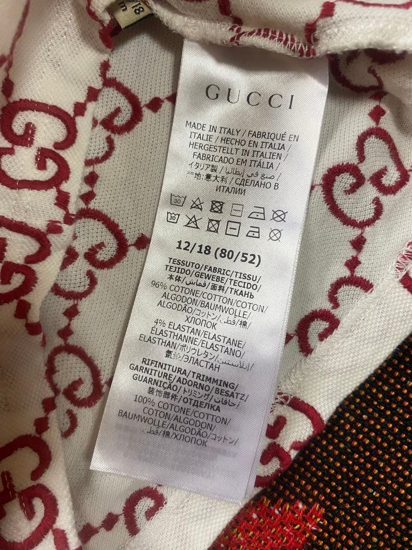 美品 GUCCI ベビー服 ポロシャツ GG柄 80