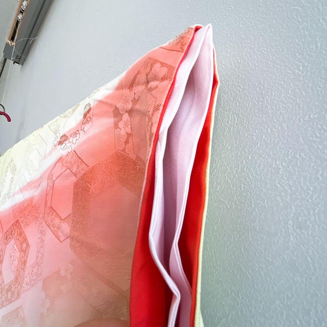 七五三　７歳フルセット　長着＆帯＆長襦袢＆草履＆バッグ＆小物セット　レモンイエロ