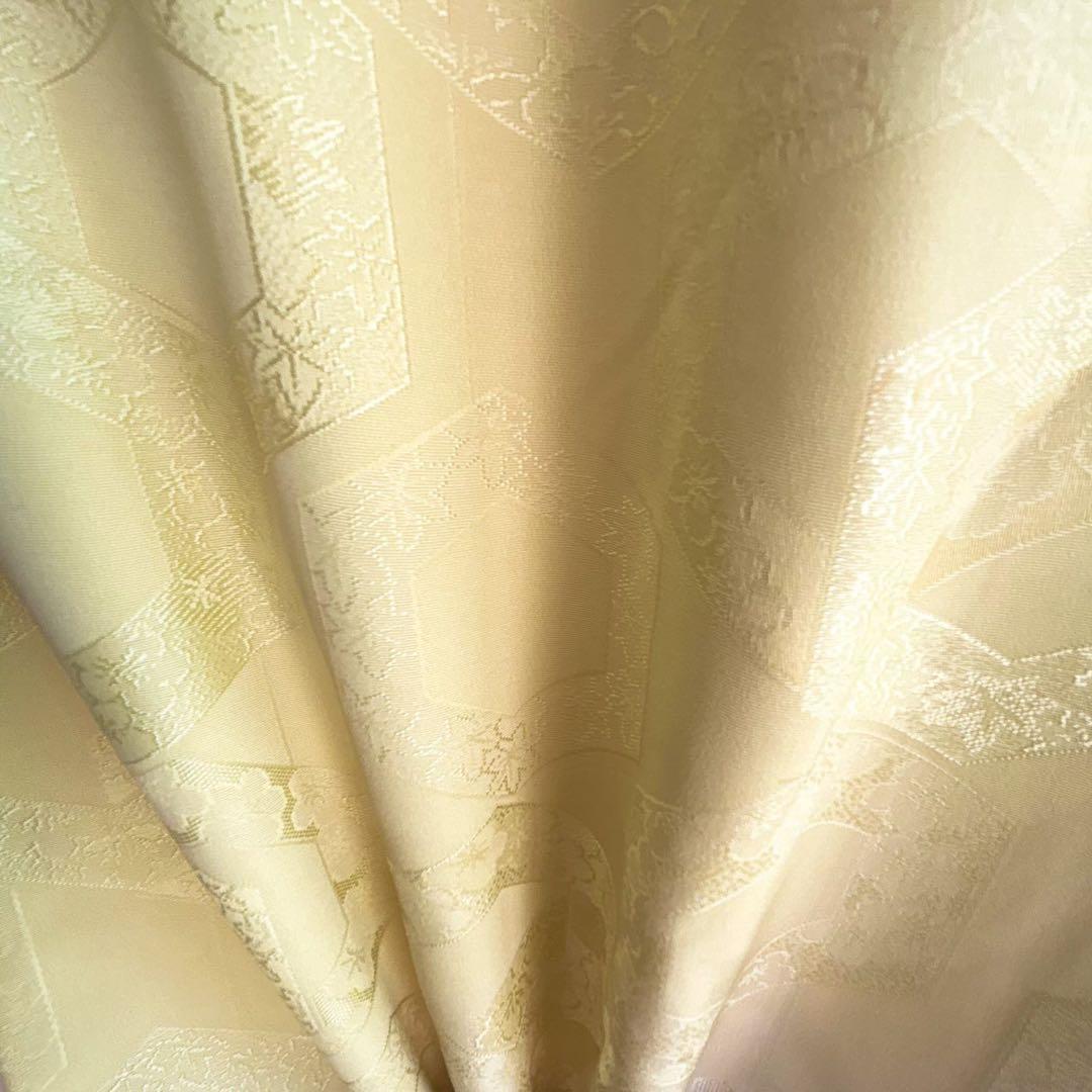 七五三　７歳フルセット　長着＆帯＆長襦袢＆草履＆バッグ＆小物セット　レモンイエロ