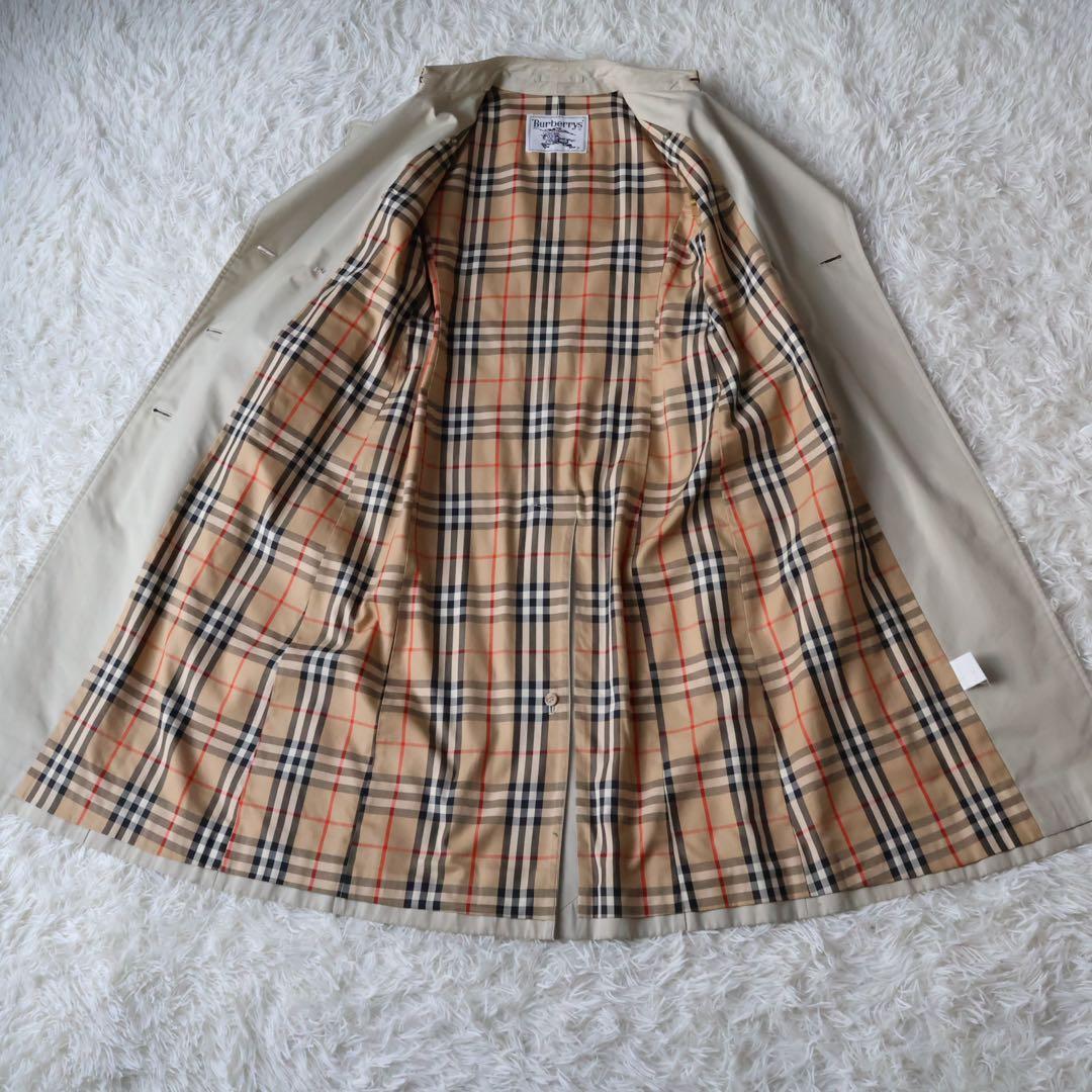 バーバリー　トレンチコート　ベージュ　ノバチェック　35