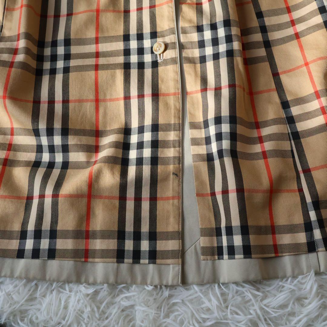バーバリー　トレンチコート　ベージュ　ノバチェック　35