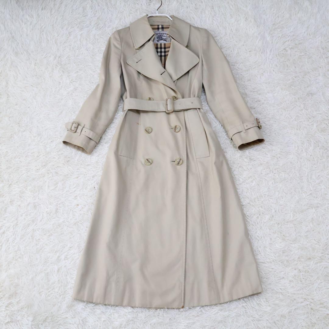 バーバリー　トレンチコート　ベージュ　ノバチェック　35