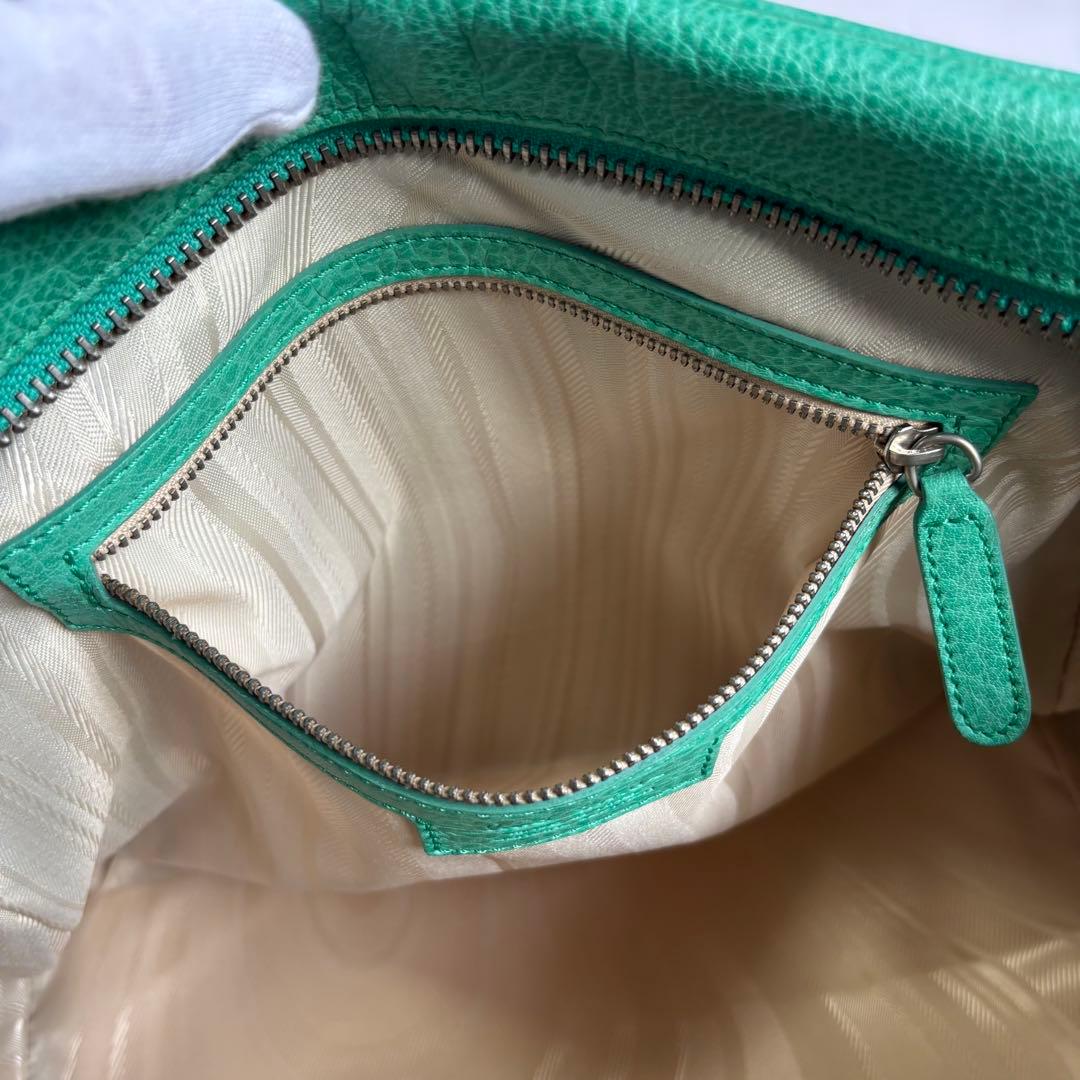 【超希少】ポールスミス レザーミニボストンバッグ イタリア製 エメラルドグリーン