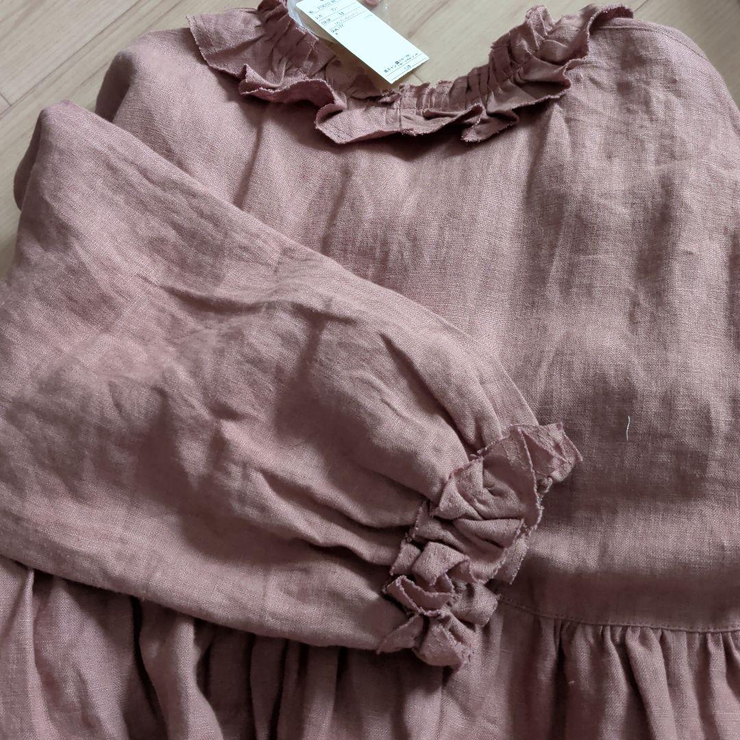 サマンサモスモス☆立川限定 リネンブロッサムワンピース(モカ)