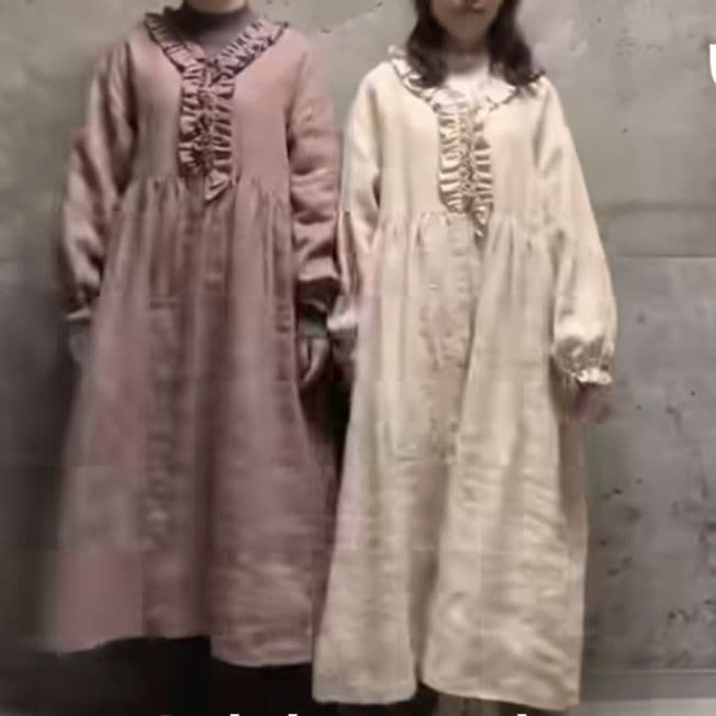 サマンサモスモス☆立川限定 リネンブロッサムワンピース(モカ)