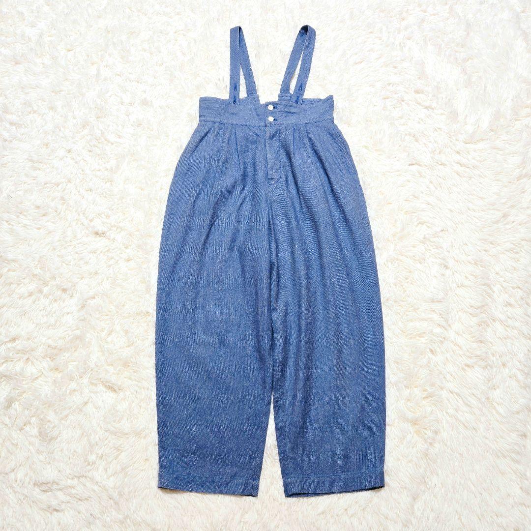 【希少】susuri ★ススリ リネンコットン ムースパンツ サロペット