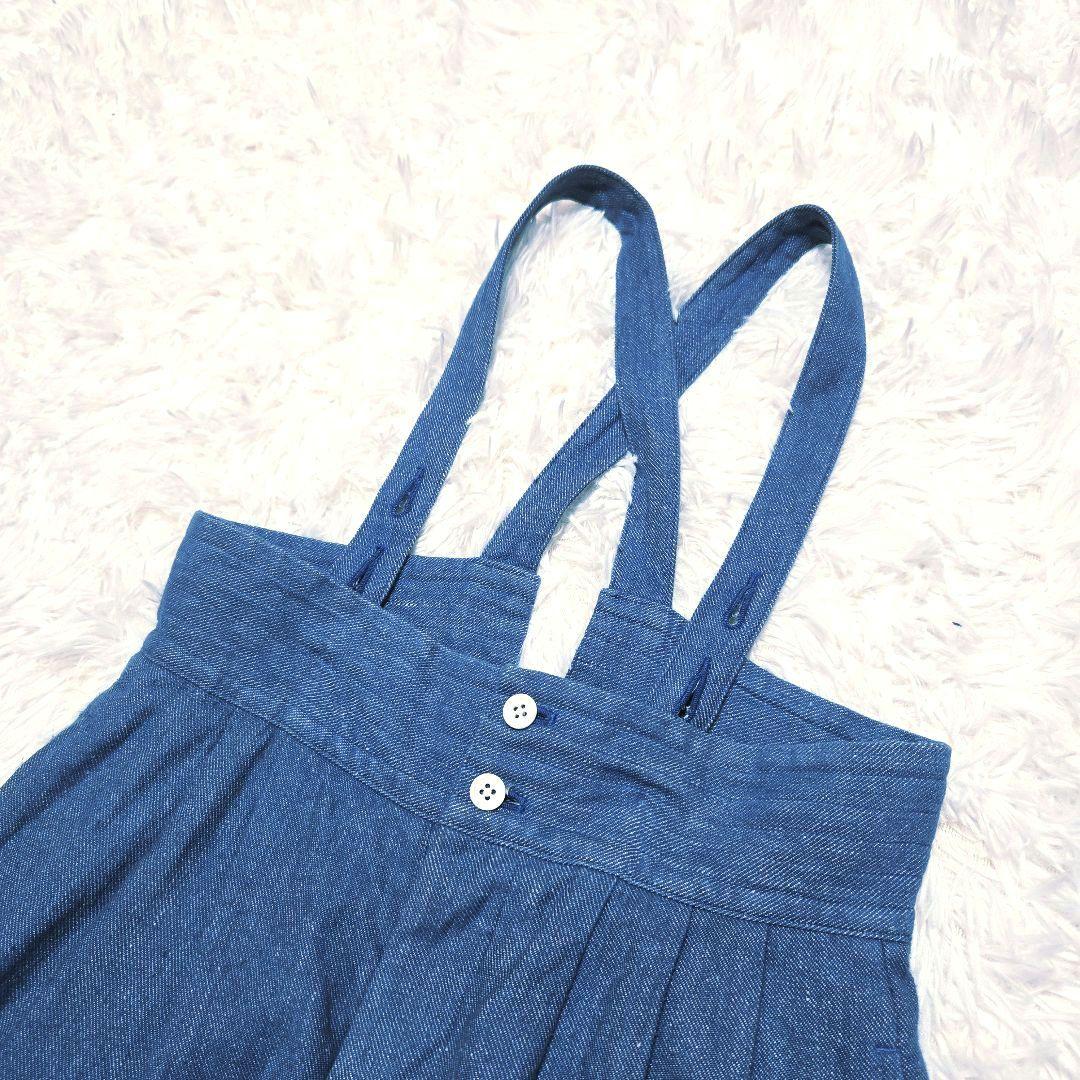 【希少】susuri ★ススリ リネンコットン ムースパンツ サロペット