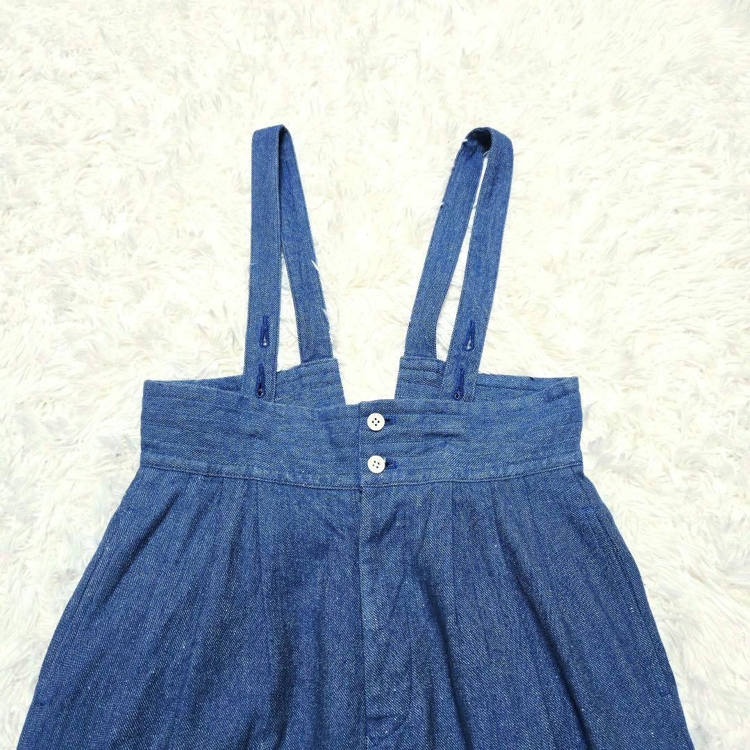 【希少】susuri ★ススリ リネンコットン ムースパンツ サロペット