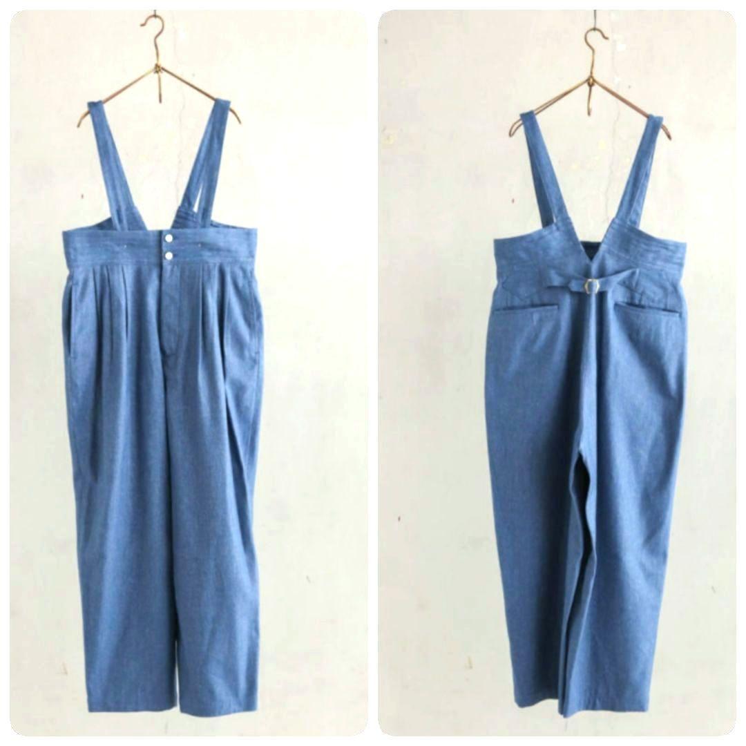 【希少】susuri ★ススリ リネンコットン ムースパンツ サロペット