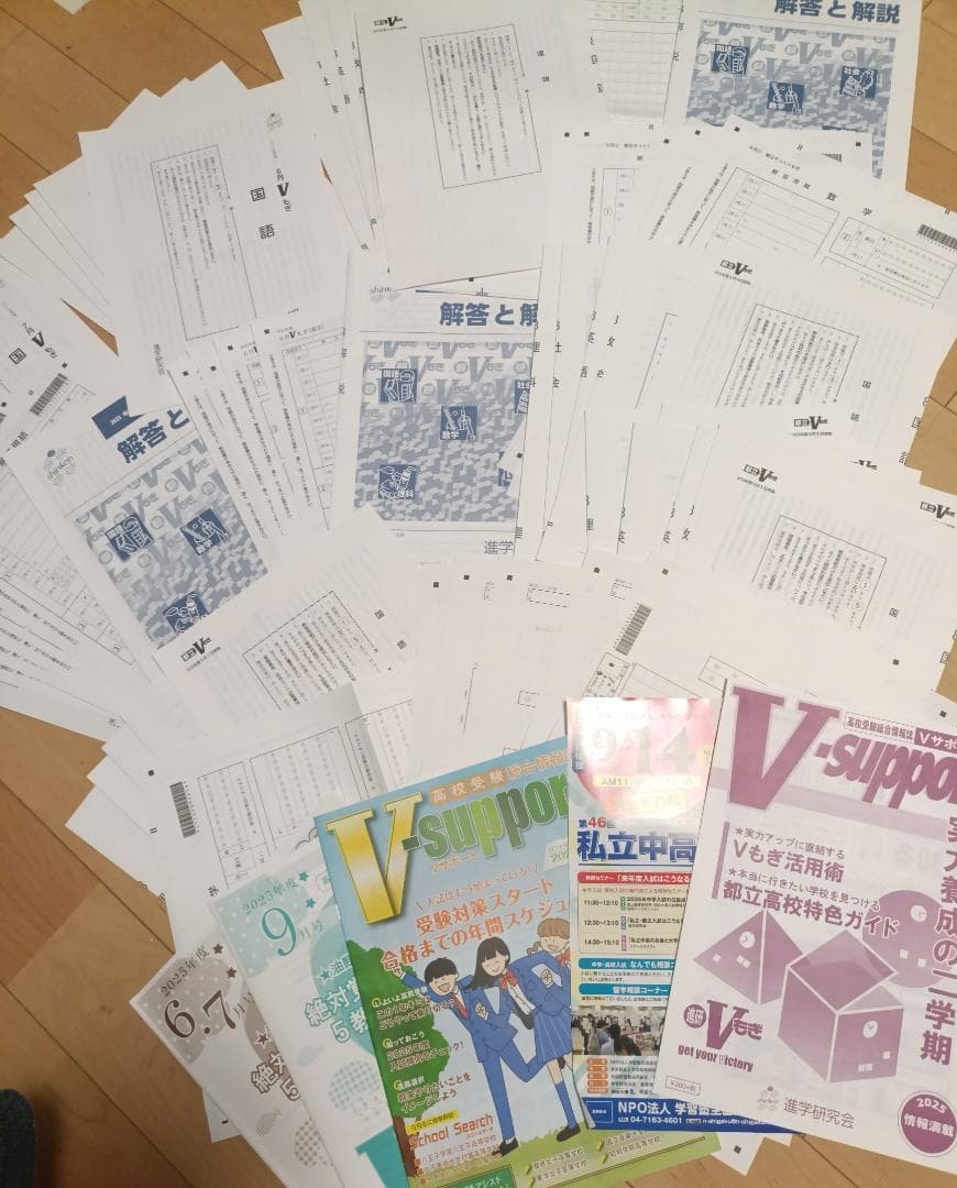 6回分　2025年度Vもぎ　解答用紙つき　進学研究会　都立　高校受験
