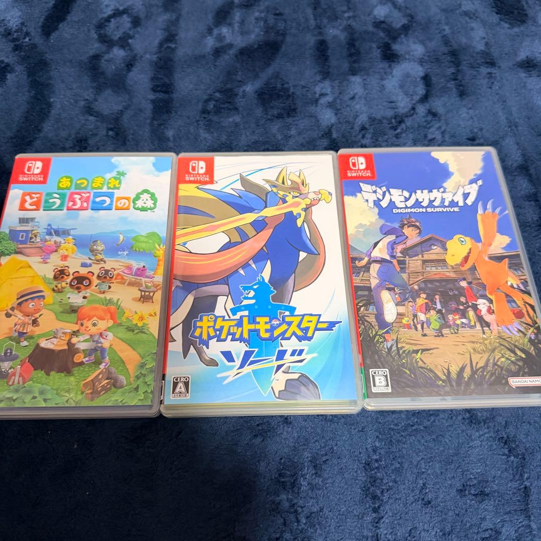 Nintendo Switch ＋ポケモンソード どうぶつの森 デジモン セット