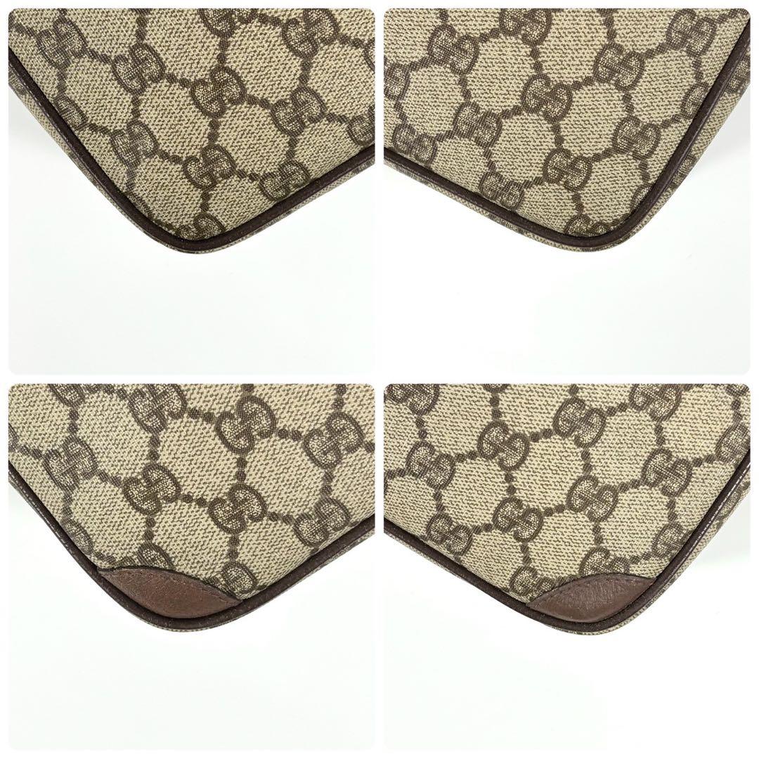 ✨美品✨グッチ ショルダーバッグ GGスプリーム インターロッキング PVC 茶