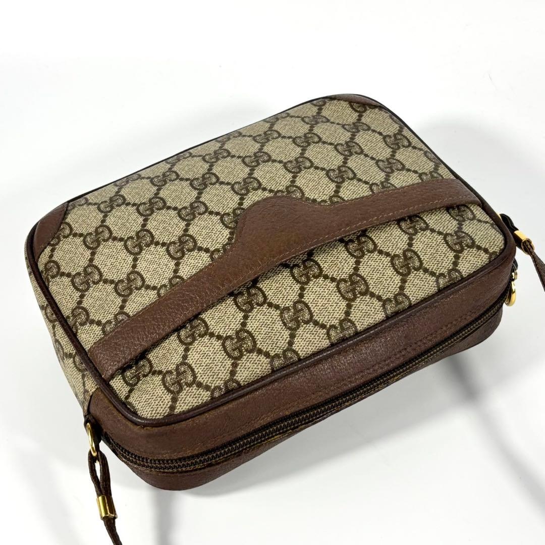 ✨美品✨グッチ ショルダーバッグ GGスプリーム インターロッキング PVC 茶